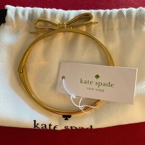 NWT Kate spade gold love notes bangle bracelet